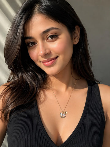 Gold Rocking Horse Charm Pendant Necklace for Women | Minimalist Gold Necklace